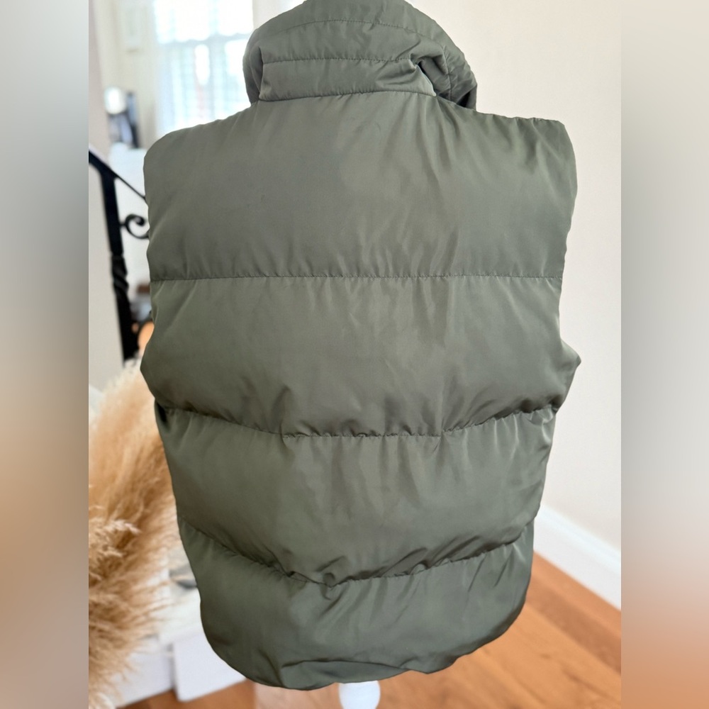TCEC Olive Quilted Puffer Vest - Picture 2 of 4